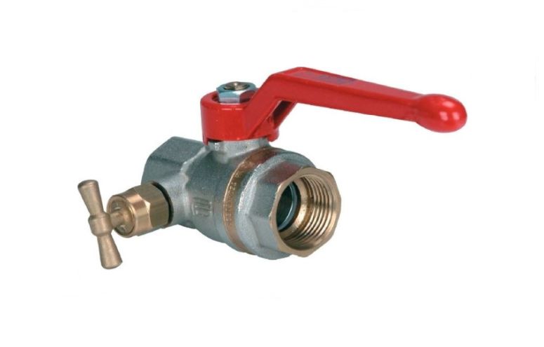 Robinet trecere cu bila interior-interior pentru apa cu maneta si cu EFFEBI Italy