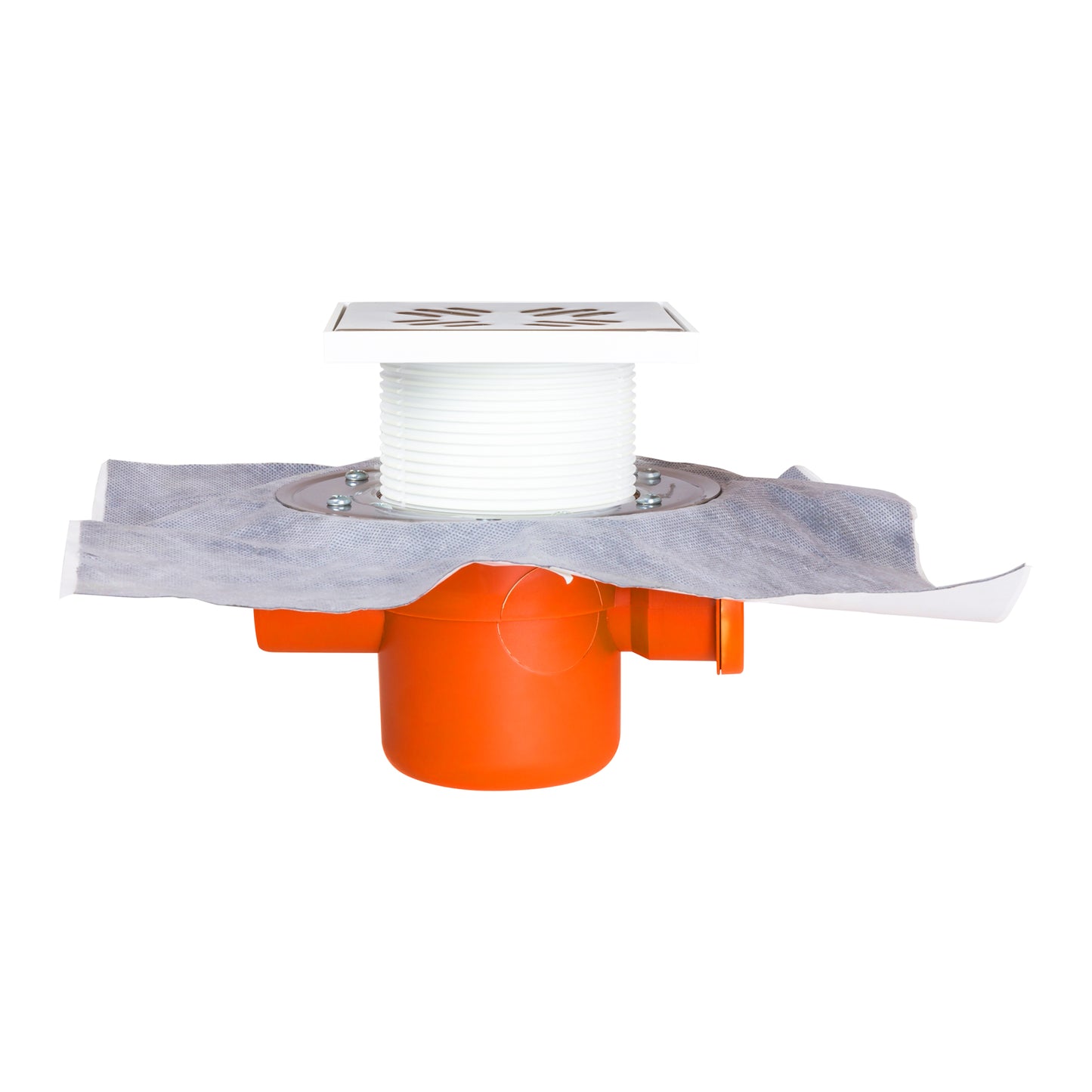 Set sifon pardoseala izolabil Styron cu o intrare si o iesire laterala + inaltator cu capac inox + antispumant cu bila