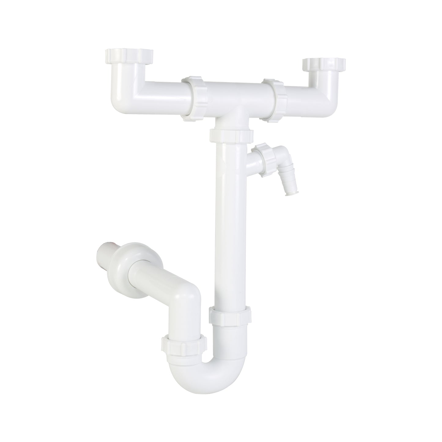 Sifon dublu tip teava cu racord pentru masina de spalat - Styron