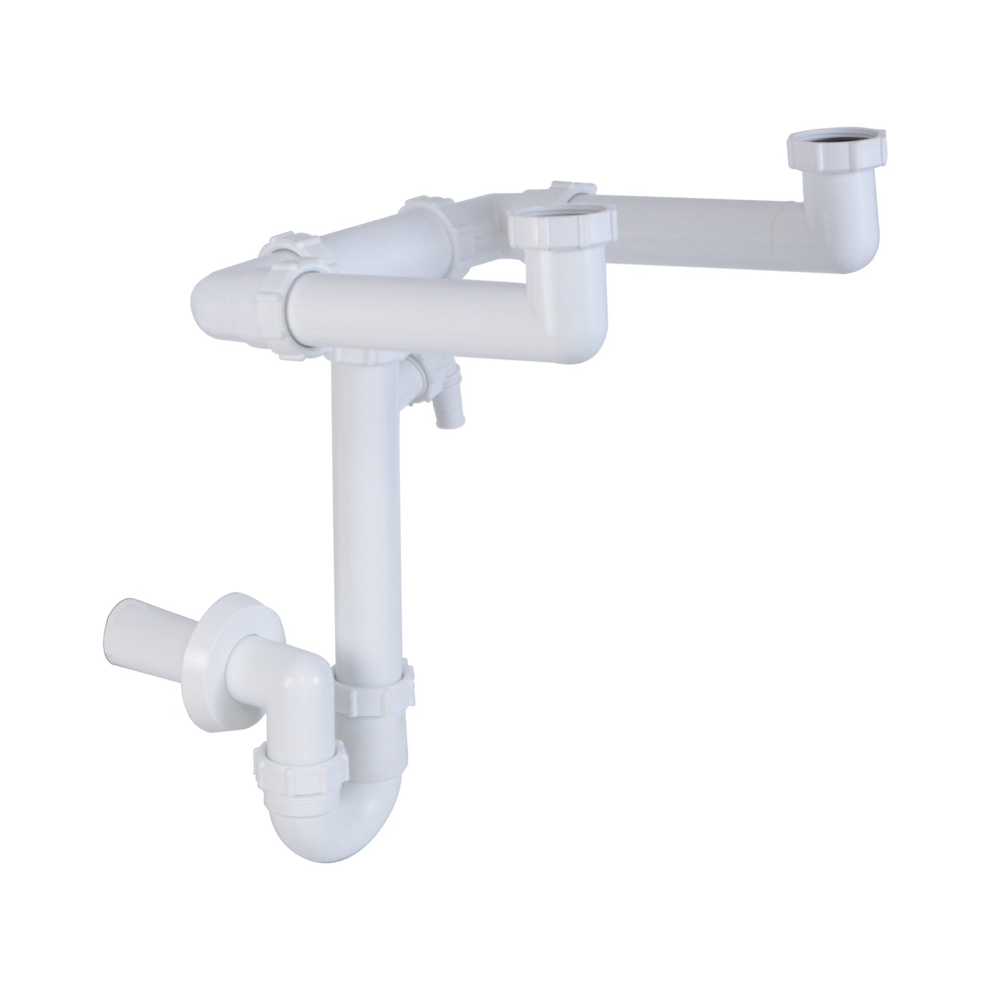 Sifon dublu tip teava pentru economie de spatiu cu racord pentru masina de spalat - Styron