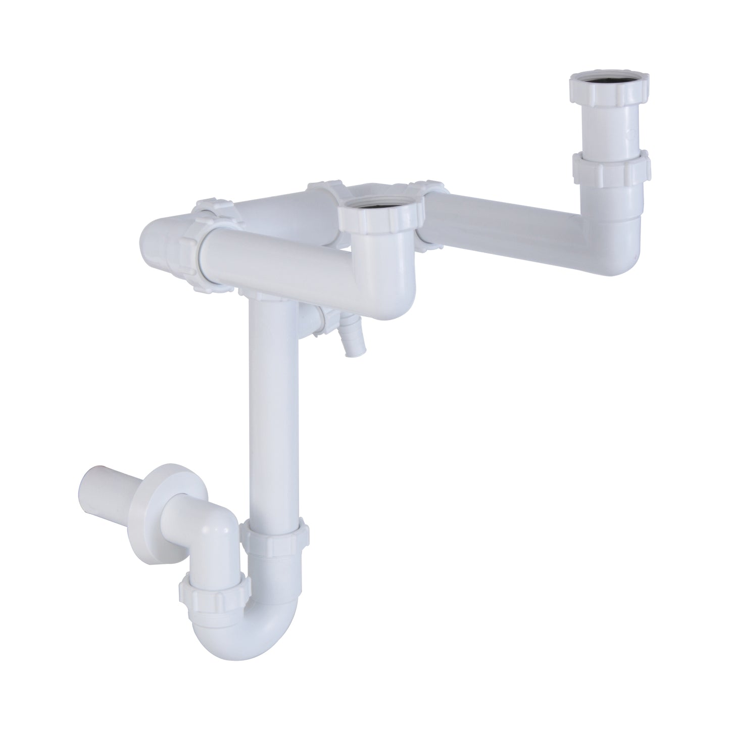 Sifon dublu tip teava pentru economie de spatiu cu racord pentru masina de spalat - Styron