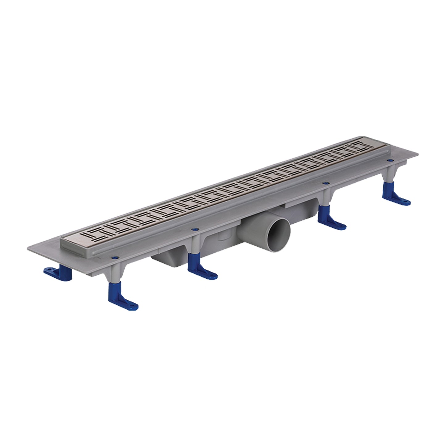 Rigola dus slim Styron Domino cu gratar inox