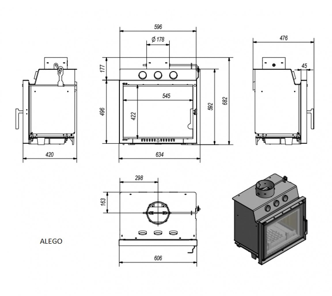 Focar din fonta Alego 120
