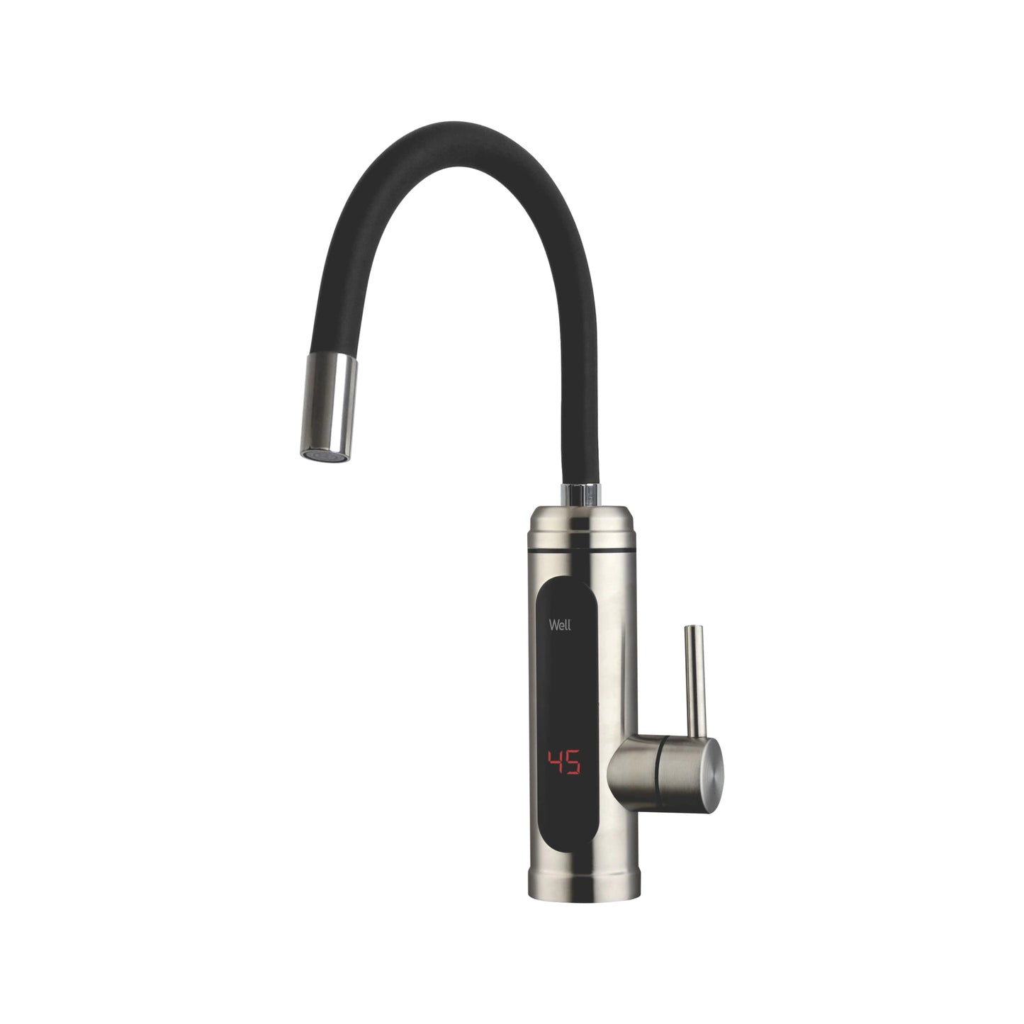 Robinet electric inox pentru incalzit apa cu afisaj LED, Well Whippy