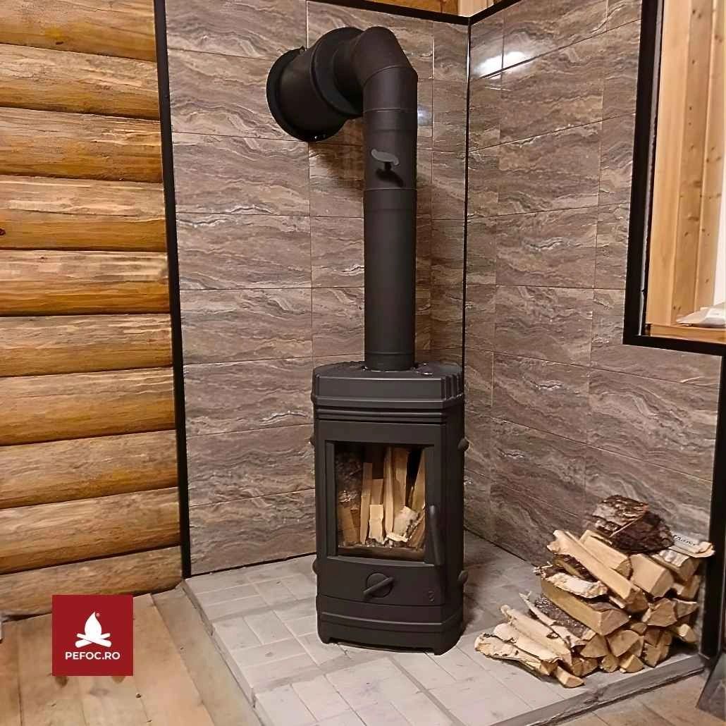 Soba de fonta pe lemne 8-12kW Chatel