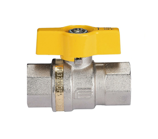 Robinet cu bila interior-interior pentru gaz cu maner tip fluture EFFEBI Italy