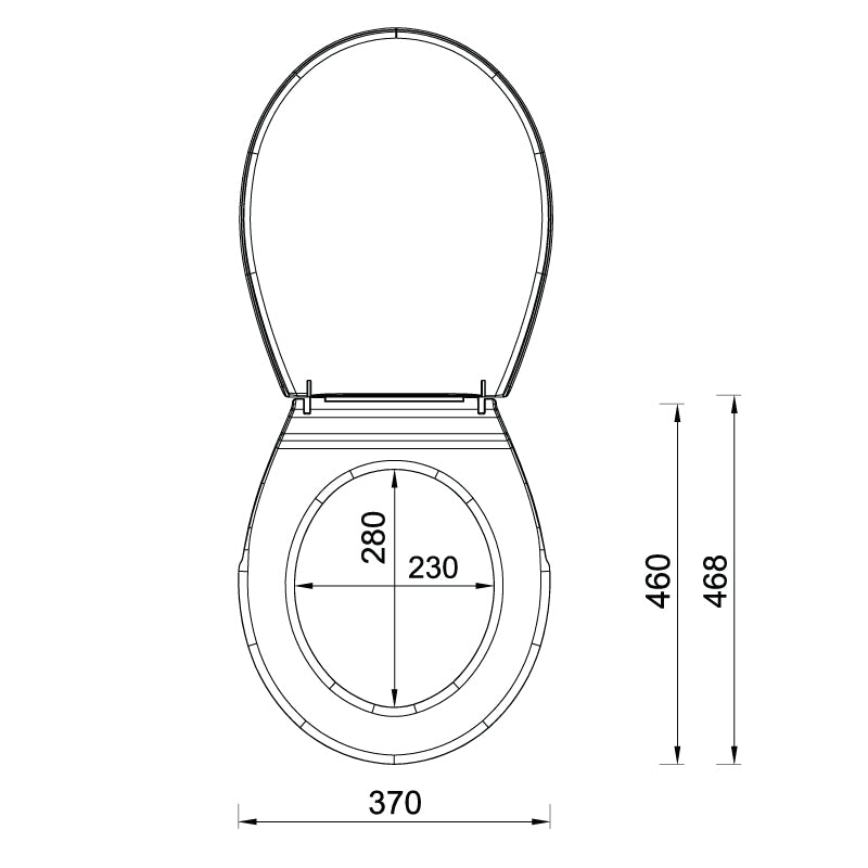Ramă WC alb SZÁVA cu balamale din inox- Styron