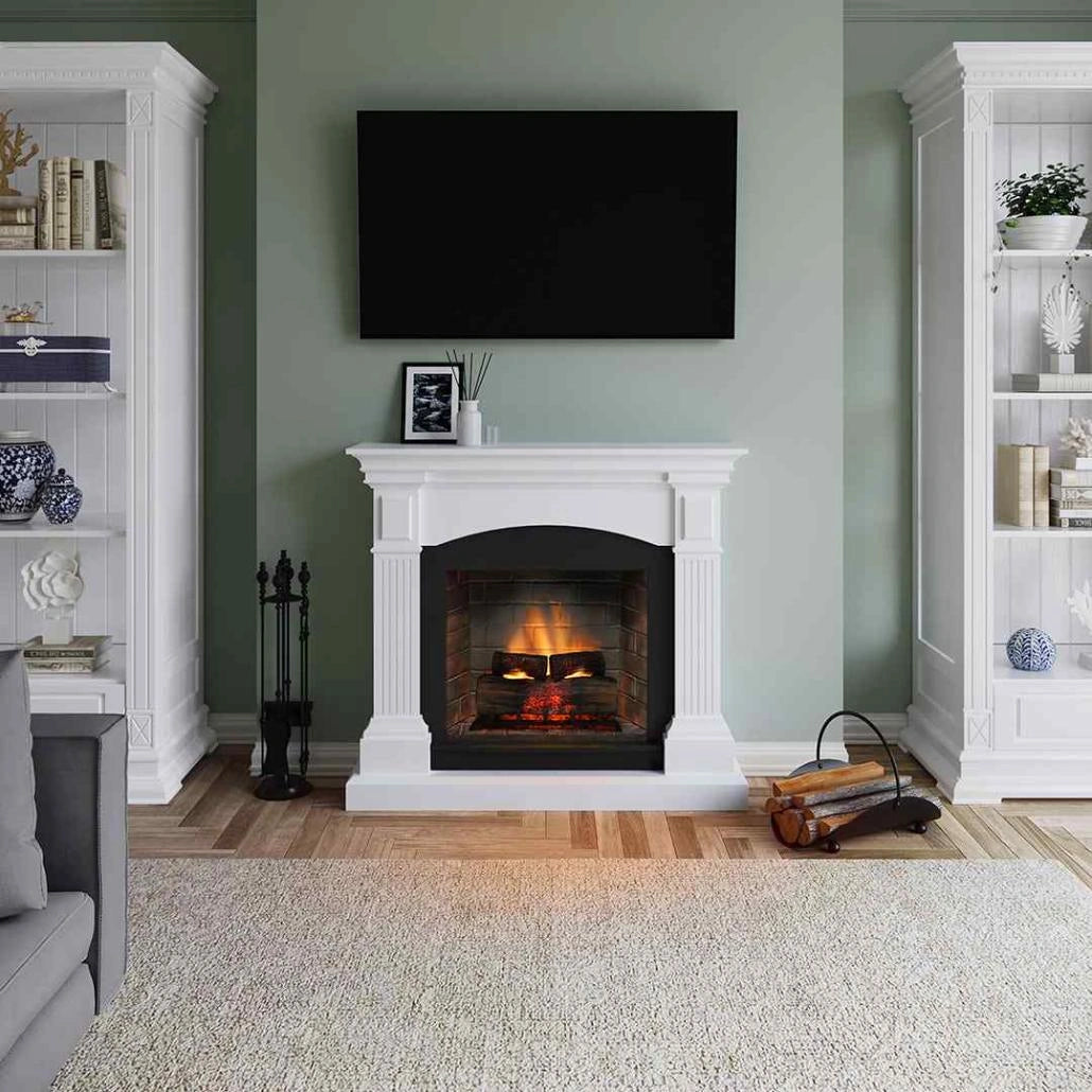 Magna Pure White semineu electric PowerFlame 2