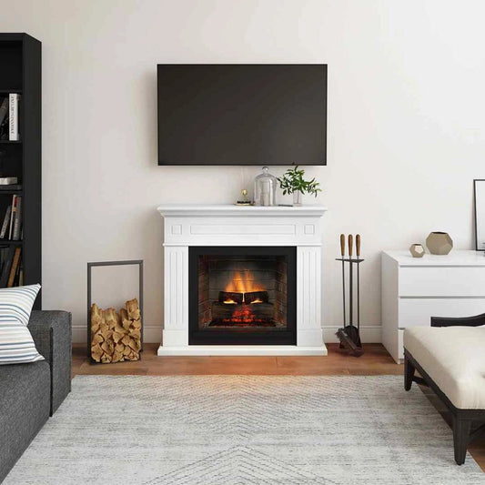 Larsen Pure White semineu electric PowerFlame 2
